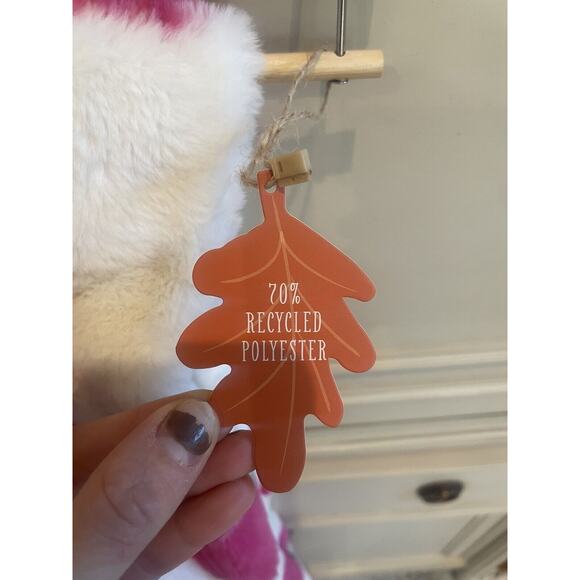 Rachel Ashwell Pink Pumpkin Oversized Faux‎ Fur Throw Blanket Fall 50”x70” NWT - Picture 4 of 4